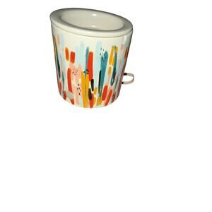 Mainstays Electric Ceramic Wax Warmer with a watercolor decal design